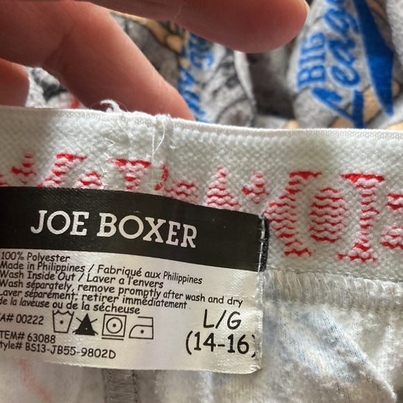 Clearance Joe Boxer Big League baseball pattern pjs - Picture 3 of 3
